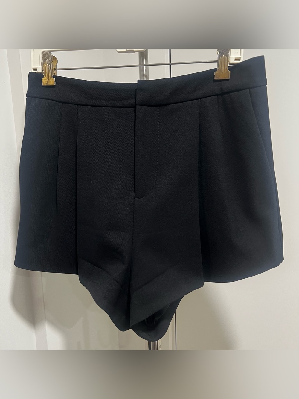 Alexis Black High-Waist Tuxedo Shorts